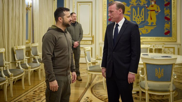 Президент Владимир Зеленский на встрече с советником американского президента Джейком Салливаном, фото: president.gov.ua