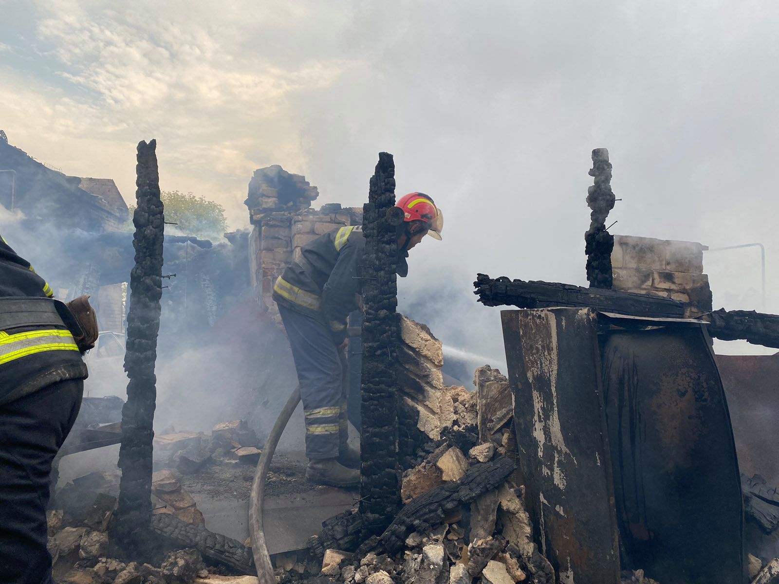Пожар в Луганской области