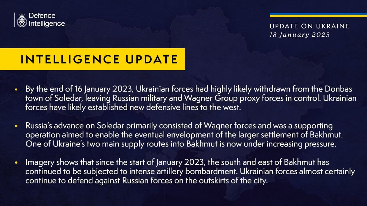 Соледар перейшов під контроль росіян, ЗСУ, ймовірно, вийшли з міста - британська розвідка