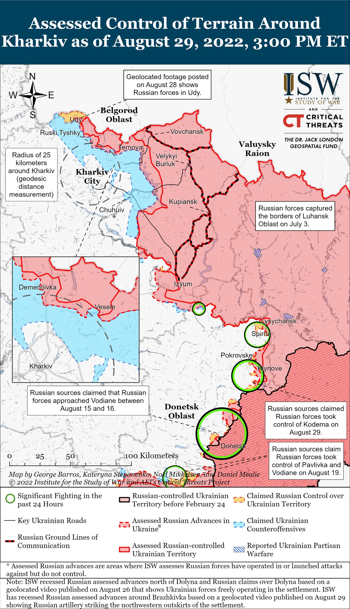 Карты боевых действий в Украине