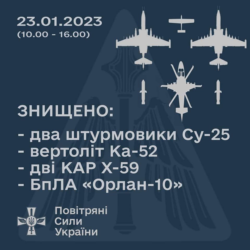 Скриншот из Фейсбука Генштаба ВСУ