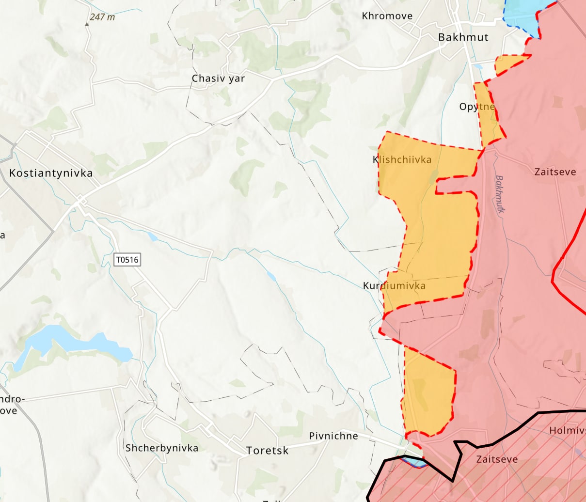 Американский Институт изучения войны пока не видит угрозы окружения Бахмута российскими войсками