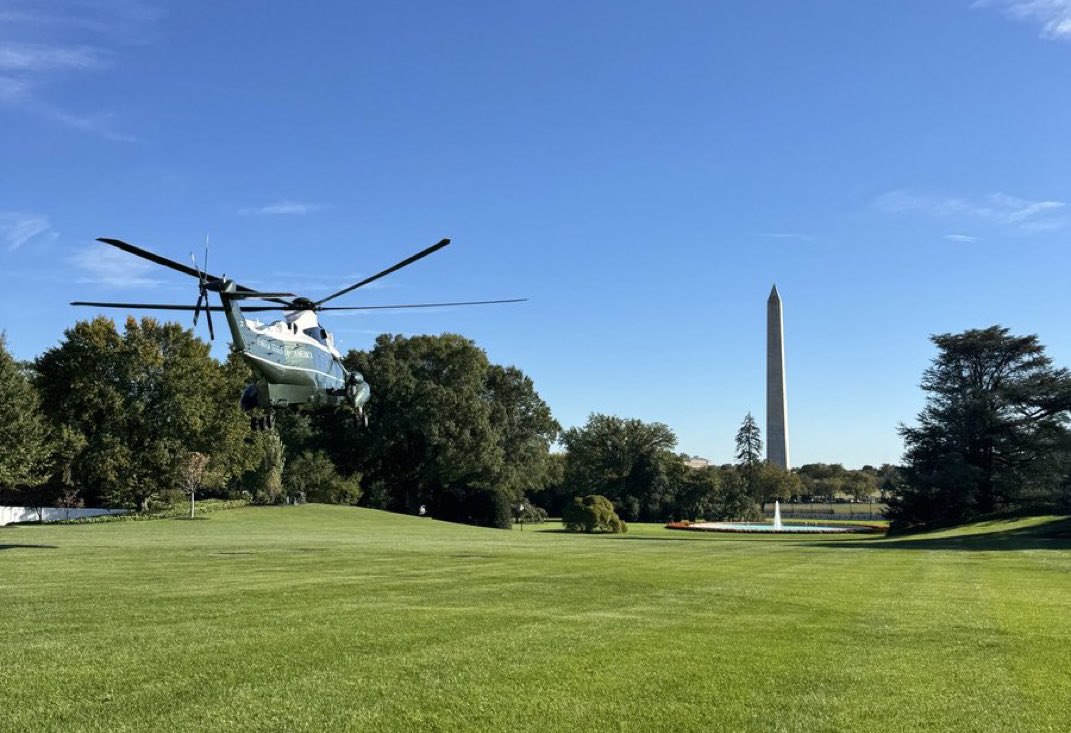 Трамп залишив Білий дім на гелікоптері відразу після від'їзду Зеленського