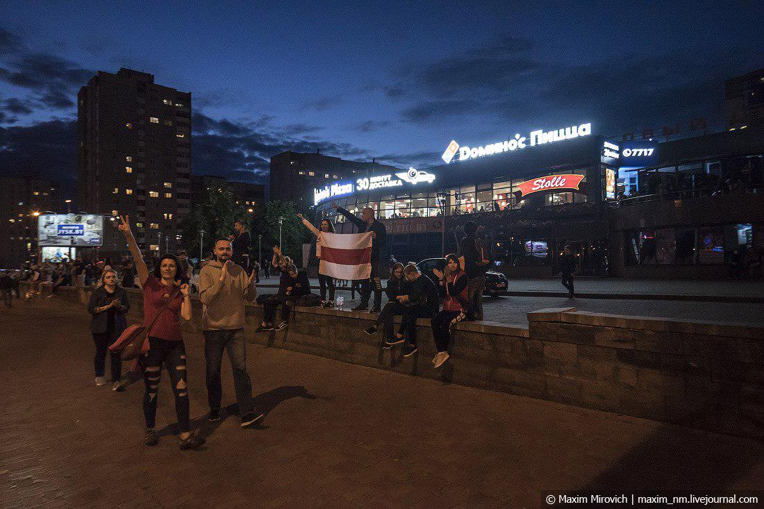 Протесты в Минске Беларусь