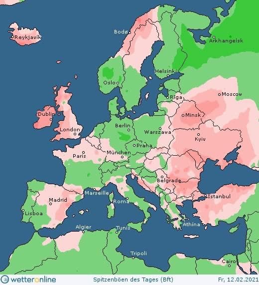 карта погоды 12 февраля