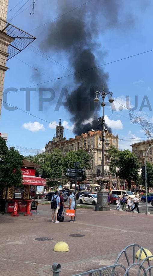 Фото "Страны" с места пожара